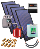 Солнечные установки ZSH  с коллекторами KSH-2.3 для 8 человек